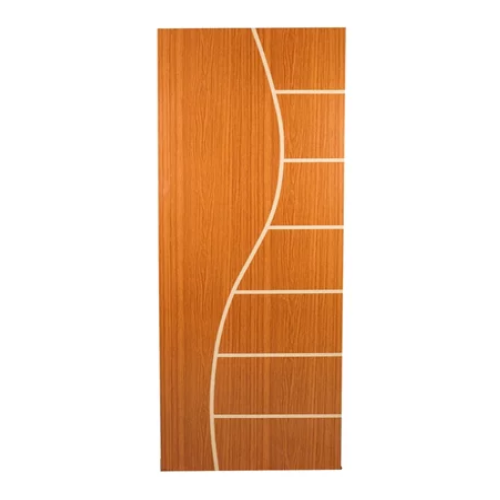 Porta Frisada Cantareira Mogno de 210 x 80cm MGM